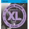 D'Addario EXL190 Nickel Wound Bass Guitar Strings, Custom Light, 40-100, Long Scale