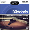 D'Addario EXP75 Coated Phosphor Bronze Mandolin Strings, Medium/Heavy, 11.5-41