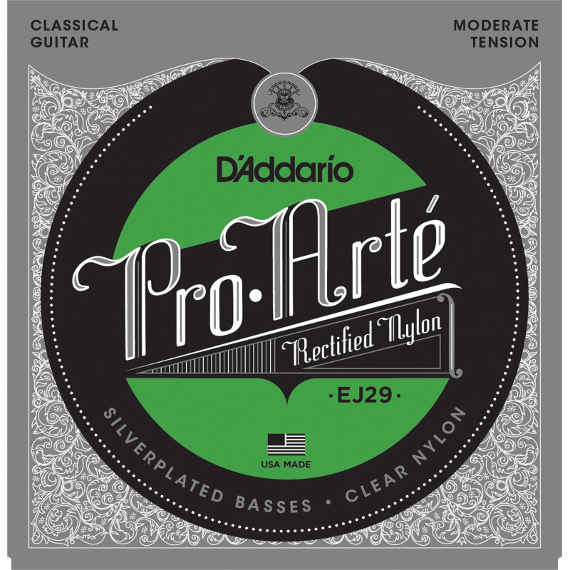 D'Addario EJ29 Classics Rectified Classical Guitar Strings, Moderate Tension