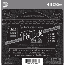 D'Addario EJ30 Classics Rectified Classical Guitar Strings, Normal Tension