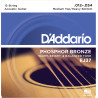 D'Addario EJ37 12-String Phosphor Bronze Acoustic Guitar Strings, Medium Top/Heavy Bottom, 12-54