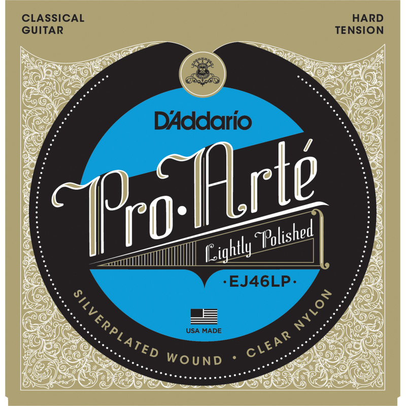 D'Addario EJ46LP Pro-Arte Composite Classical Guitar Strings, Hard Tension