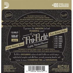 D'Addario EJ46LP Pro-Arte Composite Classical Guitar Strings, Hard Tension