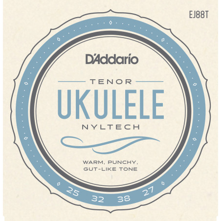 D'Addario EJ88T Nyltech Ukulele Strings, Tenor