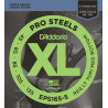 D'Addario EPS165-5 5-String ProSteels Bass Guitar Strings, Custom Light, 45-135, Long Scale