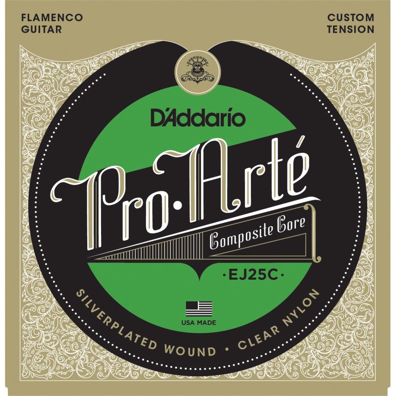 D'Addario EJ25C Pro-Arte Clear Nylon Composite Flamenco Guitar Strings