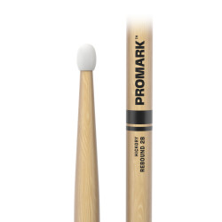 ProMark Rebound 2B Hickory Drumstick, Oval Nylon Tip 