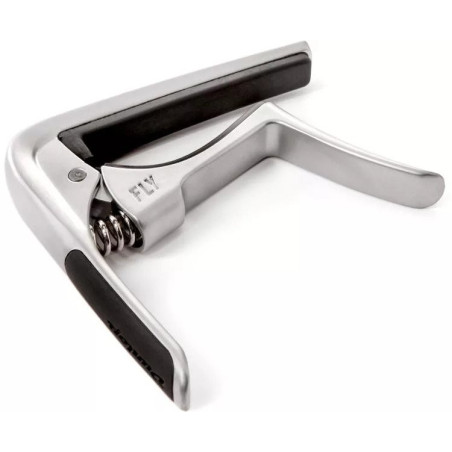 Dunlop - Capo Guitare Acoustique Trigger Fly, Chrome Satiné