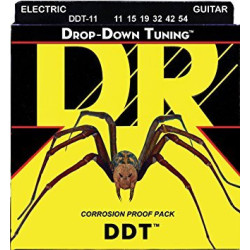 DR Handmade Strings - DDT Electric Guitar Strings, Heavy (11-54)
