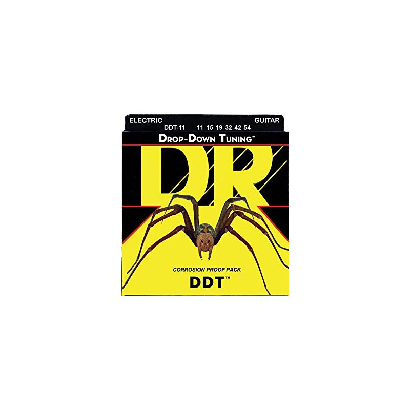 DR Handmade Strings - DDT Electric Guitar Strings, Heavy (11-54)