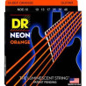 DR Handmade Strings - Neon Orange Coated Electric Guitar, Med