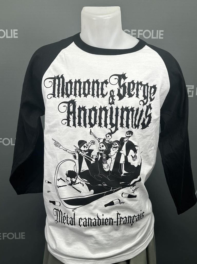 Mononc' Serge & Anonymus - Chandail manches 3/4 - Métal canadien-français