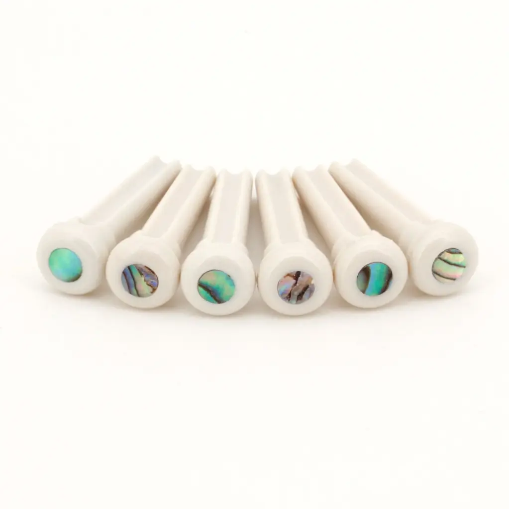 TUSQ Présentation Style Pont Pins Blanc avec Incrustation de Coquillage