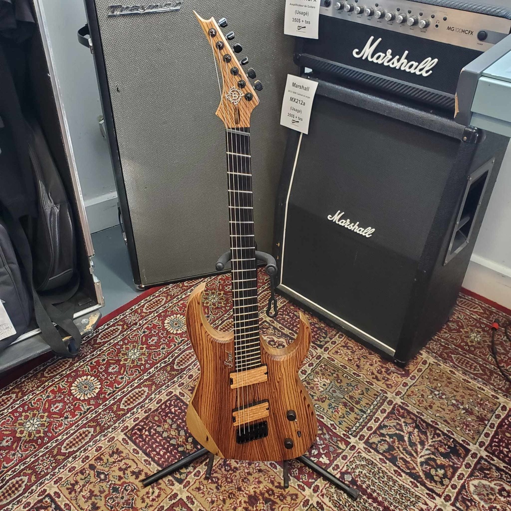 Bond Guitare - WIND F6 - Zebrawood Top - Wenge Neck