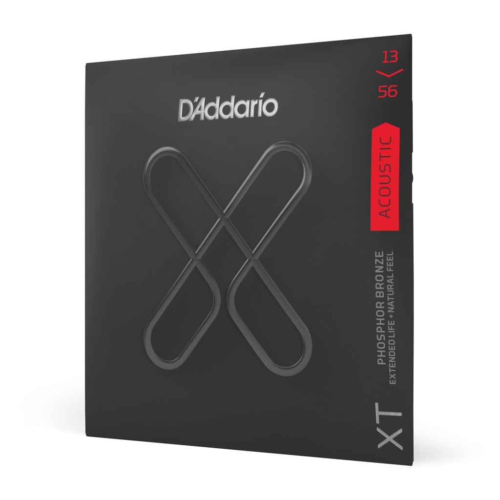 D'Addario XTAPB1356 XT Phosphor Bronze Acoustic Guitar Strings, Medium, 13-56