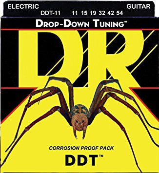 DR Handmade Strings - Cordes De Guitare Électrique DDT, Heavy (11-54)