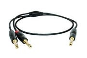 Digiflex – 6 Foot Pro Insert Cable -TRS to 2 x Phone Plugs