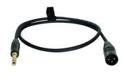 Digiflex – Câble adaptateur 3 pieds Pro -XLR male à 1/4 TRS