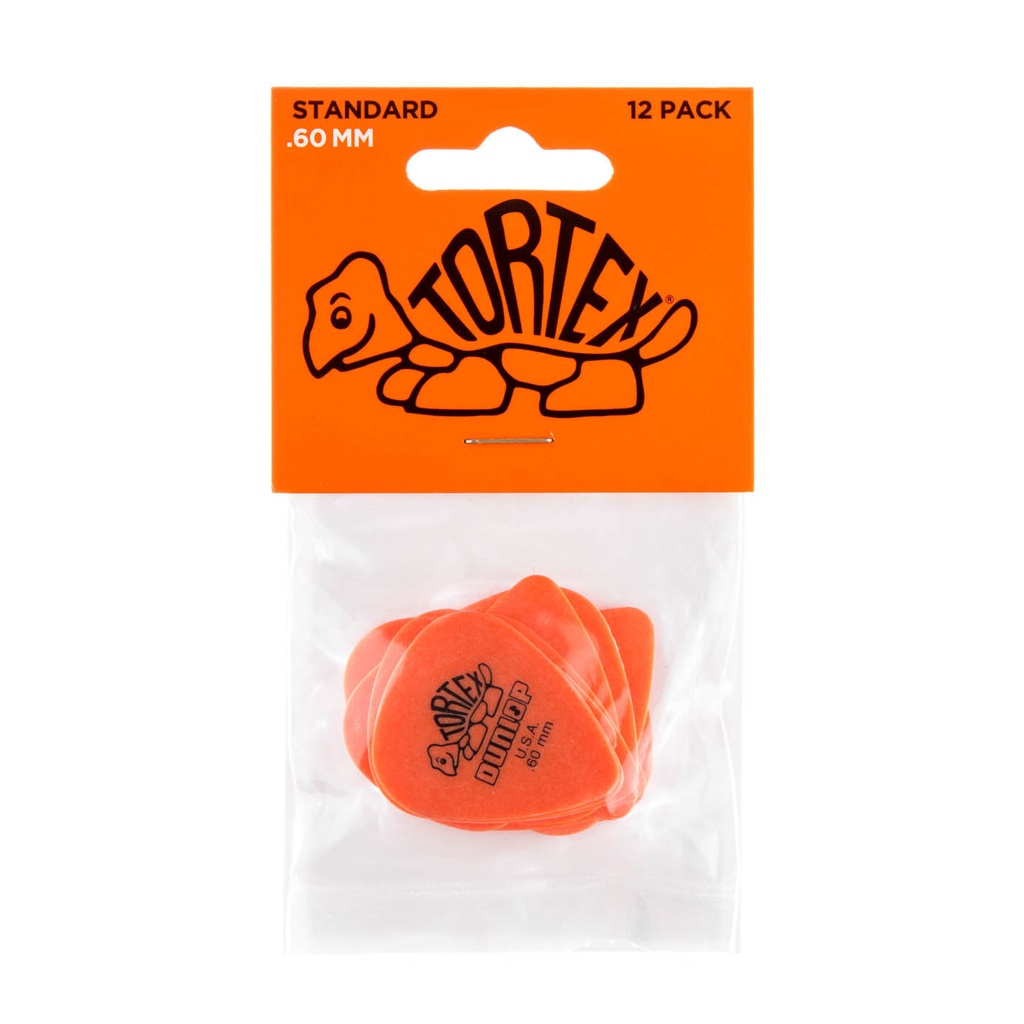 Dunlop 418P-60 Orange 0.60mm Tortex® Standard Guitar Pick (12/bag)