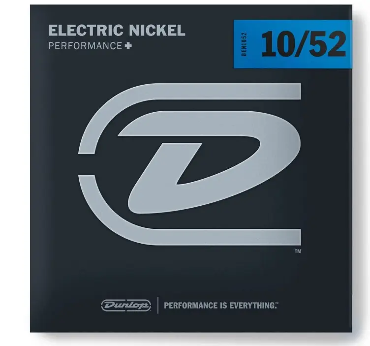 Dunlop DEN1052 Nickel Plated Steel Electric Strings - .010-.052 - Med Top / Heavy Bottom