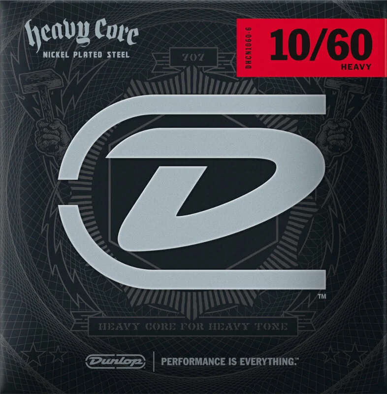 Dunlop DHCN1060-6 Heavy Core Electric Guitar Strings