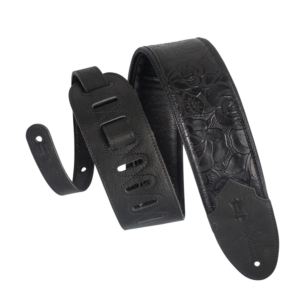 Levy's Sangle de guitare WESTERN SERIES Sundance Black Rose