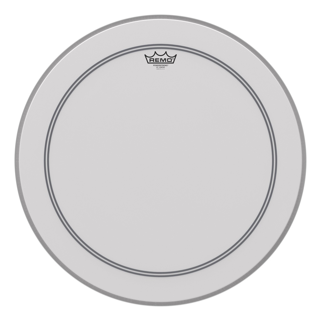 REMO Bass, POWERSTROKE® 3, Coated, 22" Diameter, 2-1/2" Impact Patch