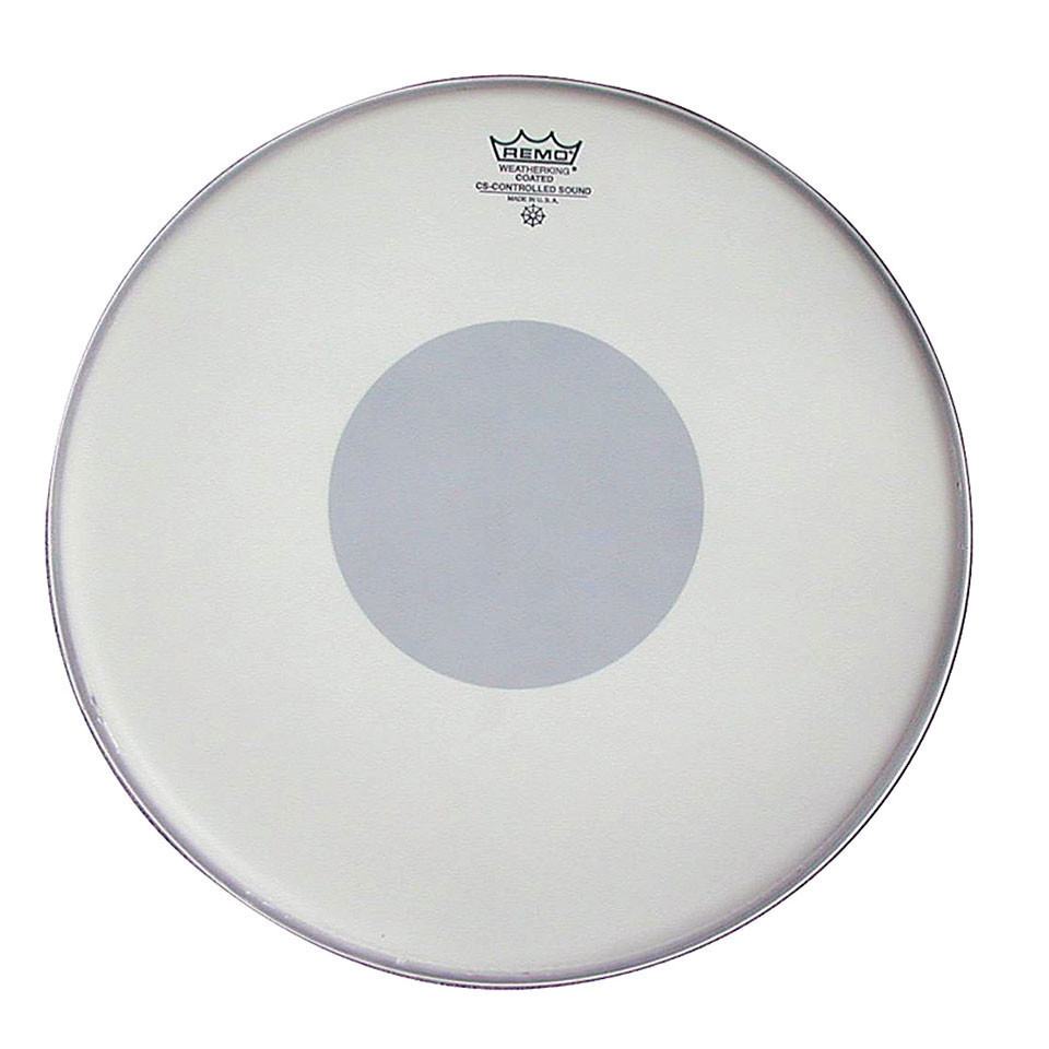 REMO CONTROLLED SOUND®, Coated, 14" Diameter, White Dot On Bottom