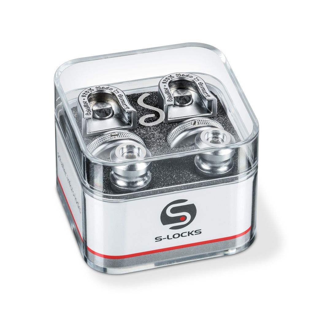 Serrures à sangle S-Lock (2 pièces), chrome satiné (SCH448)