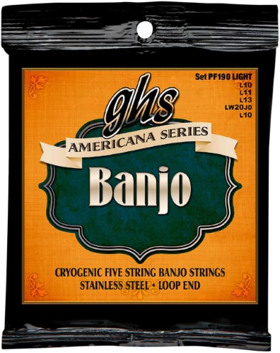 [PF190] GHS - Cordes Banjo 5 Cordes Acier Inoxidable PF190
