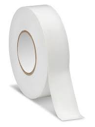 [white-elect-tape] Tape électrique blanc 19mm x 20m