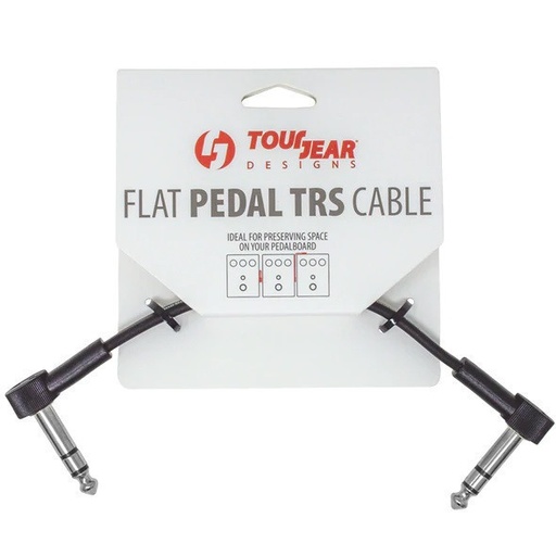 [TGD CBL FP TRS 6 C] TourGear Designs - 6” Flat Pedal TRS Cable C-Shape