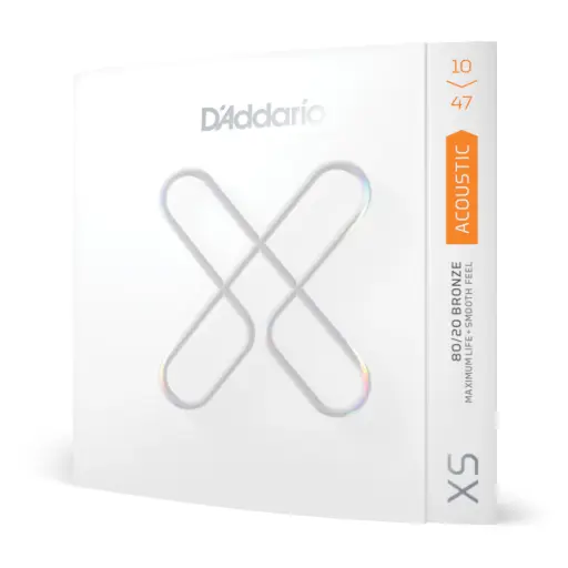 [XSABR1047] D'Addario 10-47 Extra Light, XS 80/20 Bronze Coated Acoustic Guitar Strings
