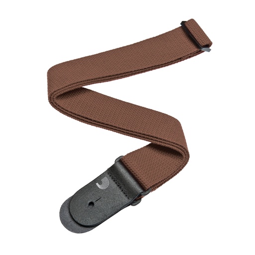 [50CT04] D'Addario Cotton Guitar Strap, Brown