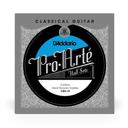 [CBH-3T] D'Addario CBH-3T Pro-Arte Carbon Classical Guitar Half Set, Hard Tension