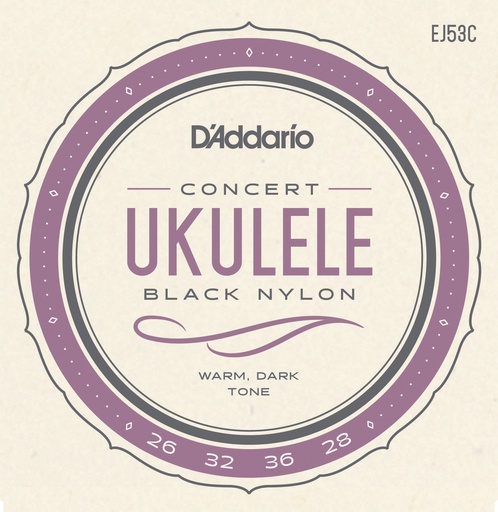 [EJ53C] D'Addario EJ53C Pro-Arté Rectified Ukulele Strings, Hawaiian-Concert