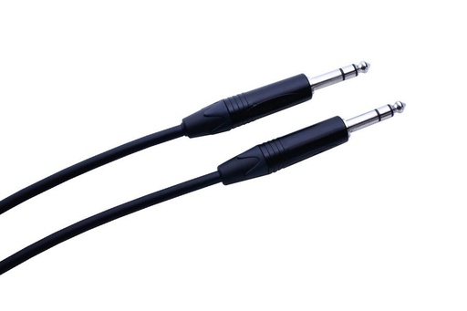 [CSS-3-BLACK] Digiflex – Câble raccord 3 pieds L-2T2S -connecteurs 1/4 à 1/4 TRS