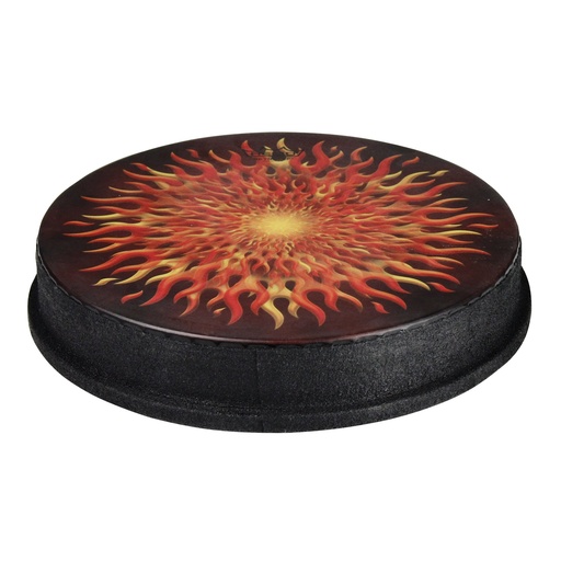 Drumhead, M2 Type, SKYNDEEP®, Flame Graphic, 14" Diameter, 2.5" Collar