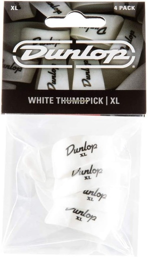 [9004P] Dunlop - White Thumbpicks (4/paquet)