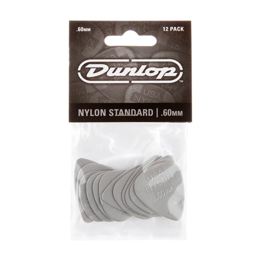 [44P-60] Dunlop 44P-60 0.60mm Nylon Guitar Pick (12/bag)