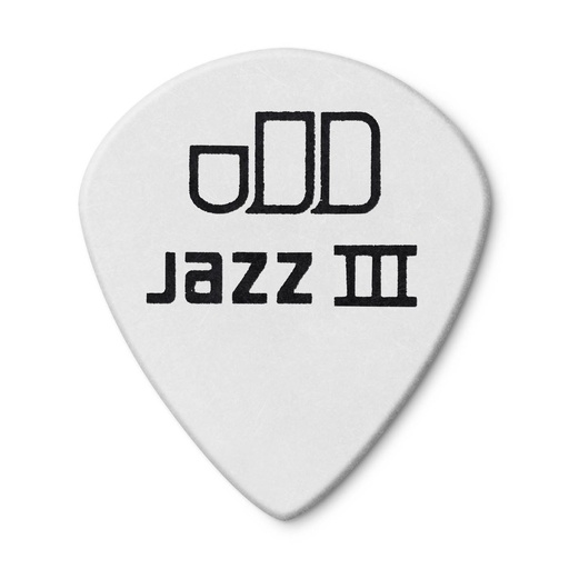 Dunlop 478P1.0 1.00mm Tortex® White Jazz III Guitar Pick (12/pack)