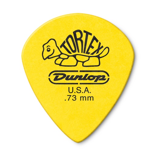 [498P.73] Dunlop 498P.73 0.73mm Yellow Tortex® Jazz III Xl Guitar Pick (12/pack)