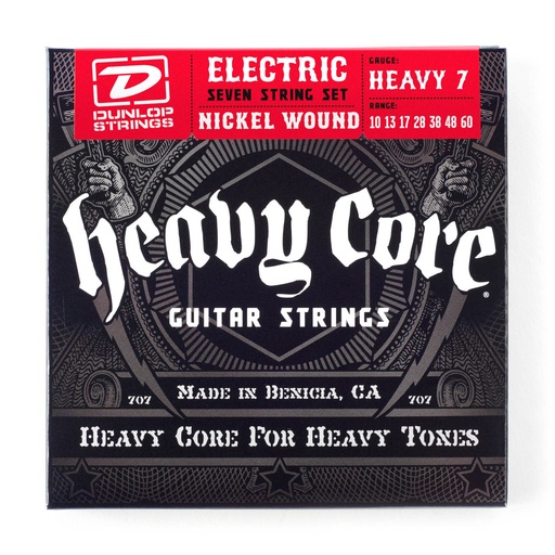[DHCN1060] Dunlop DHCN1060 Heavy Core Electric Guitar Strings Set/7