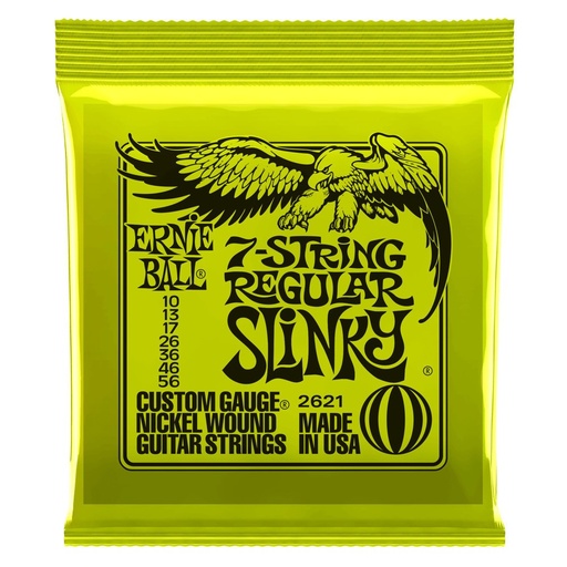 [2621EB] Ernie Ball - 7 STRING REGULAR SLINKY - 10-56