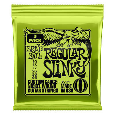 [3221EB] Ernie Ball - Regular Slinky - 10-46 - 3 Pack