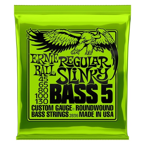 [2836EB] Ernie Ball BASS 5-STRING REG SLINKY 45-130