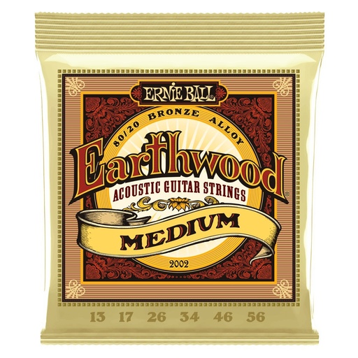 [2002EB] Ernie Ball EARTHWOOD MEDIUM 80/20 13-56