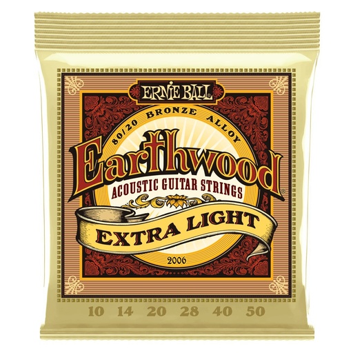 [2006EB] Ernie Ball EARTHWOOD XTRA LIGHT 80/20 10-50