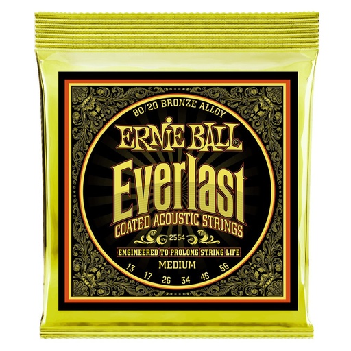 [2554EB] Ernie Ball EVERLAST 80/20 MEDIUM 13-56