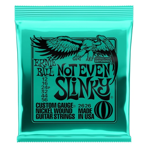 [2626EB] Ernie Ball - Cordes guitare électrique NOT EVEN SLINKY 12-56